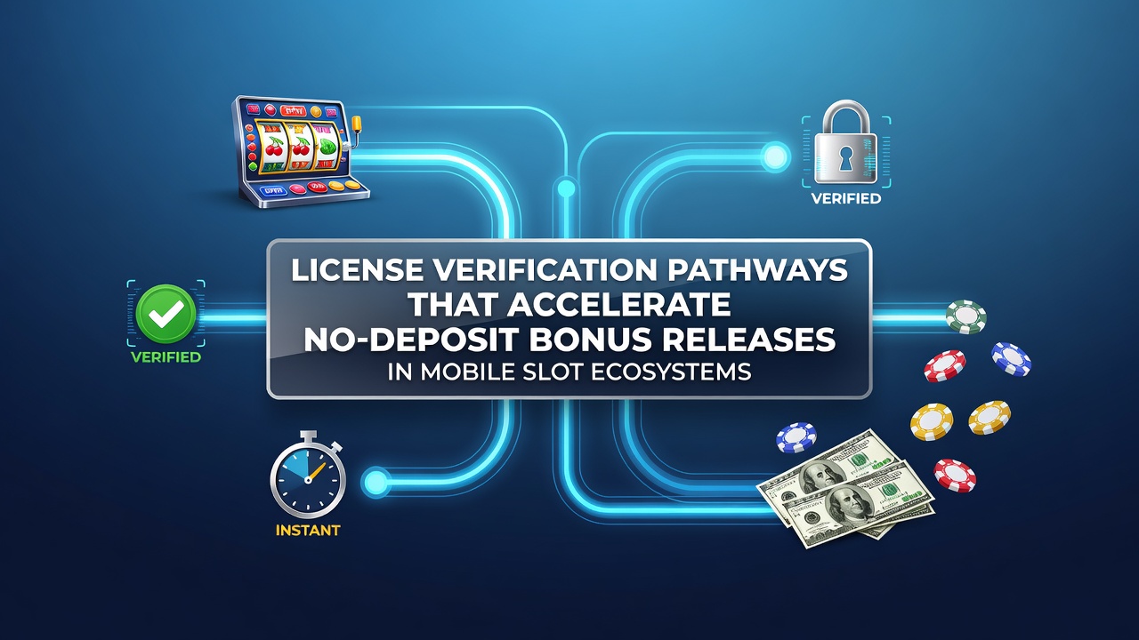 Overzicht van licentieverificatie in mobiele casino systemen met focus op snelle bonus releases