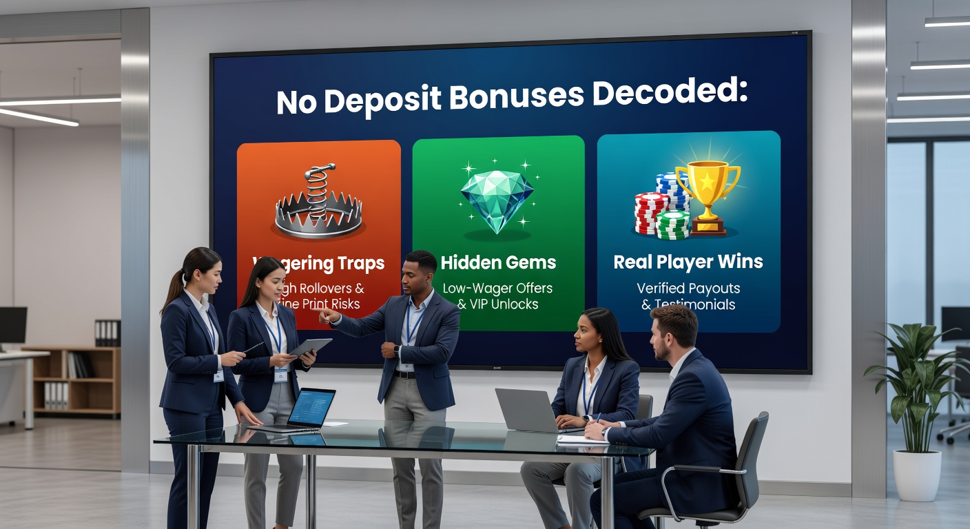 Voorbeeld van een spelerinterface met een succesvolle no deposit bonusuitbetaling, inclusief free spins en een teller voor wagering progressie