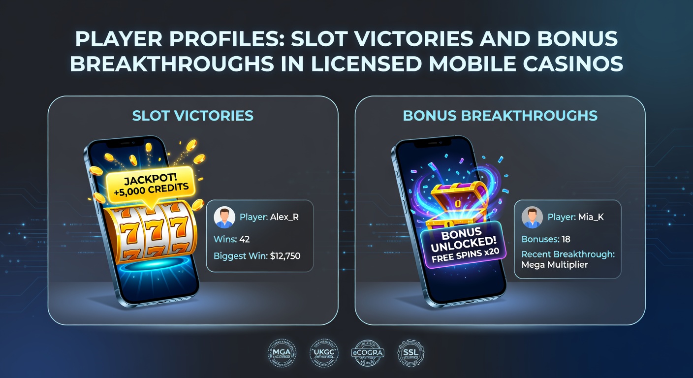 Grafiek met stijgende lijnen van slotwinsten en bonusactivaties op mobiele apparaten in gelicenseerde casinos