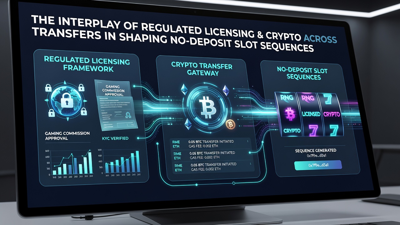 Grafiek die de groei van crypto-transacties in mobiele casinos weergeeft met licentie-symbolen